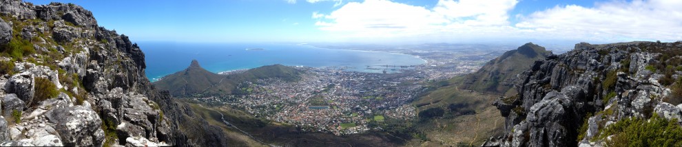 Table Mountain view, Cape Town, South Africa.