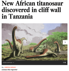 Tanzania dinosaur