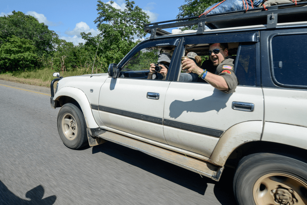 Guys' weekend begins! 